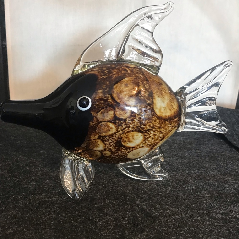 Large fish figurine Murano glass